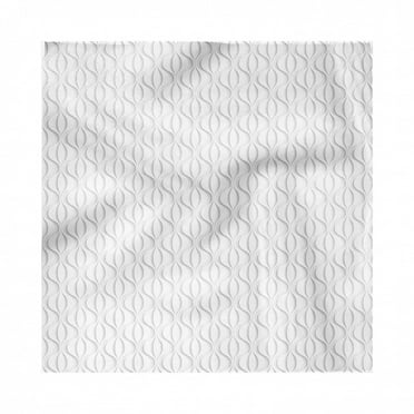 Pale Grey White 16 X 90 Vertical Curvy Lines Abstract Style Monochrome Modern Ornament Shadow Effect Dining Room Kitchen Rectangular Runner Ambesonne Lattice Table Runner 